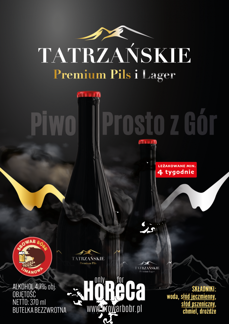 Tatrzańskie Premium Pils i Lager only for HoReCa